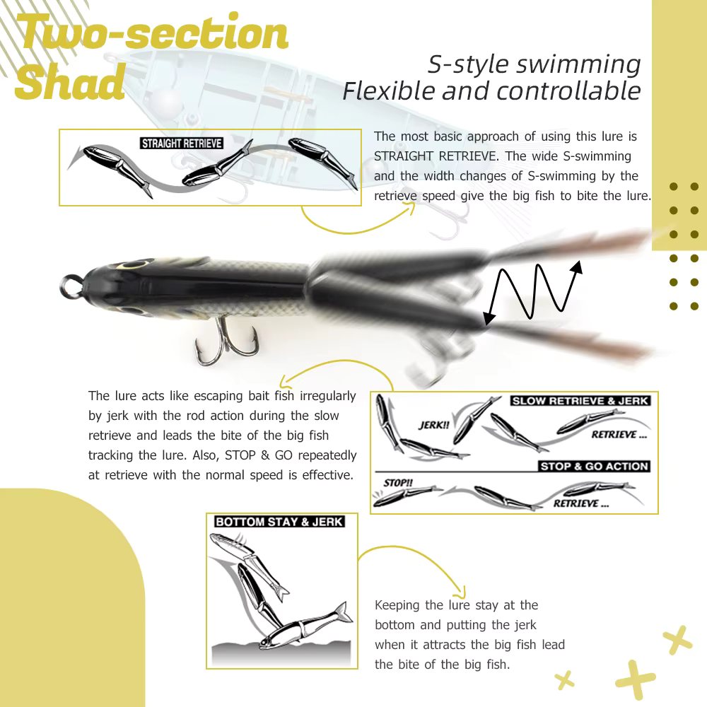 Natural Shad Glide Bait