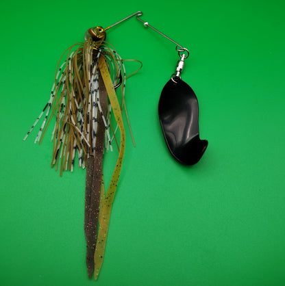 Gold S Black Blade Spinner Bait