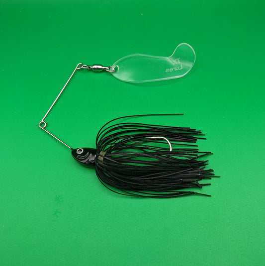 Black R Clear Blade Spinner Bait