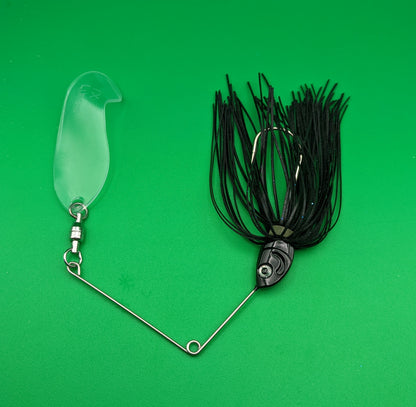 Black R Clear Blade Spinner Bait