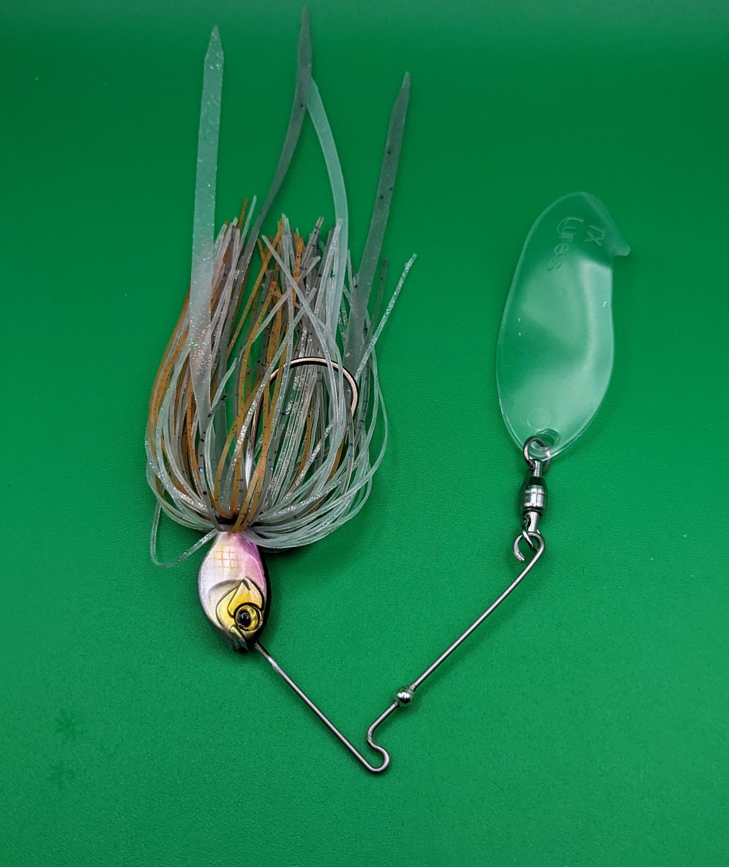 Gold S Clear Blade Spinner Bait