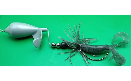 TX10-Offset Topwater Lure Shad - Weedless