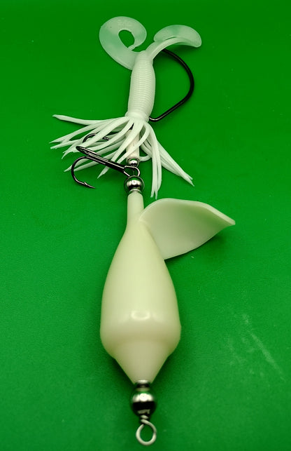 TX10 - Inline Top Water Lure - Bone - Open Water