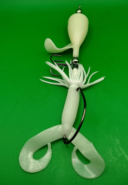 TX10 - Inline Top Water Lure - Bone - Open Water
