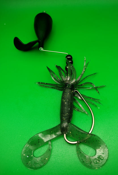 best texas coast fishing lures TX10-Offset Topwater Lure Black