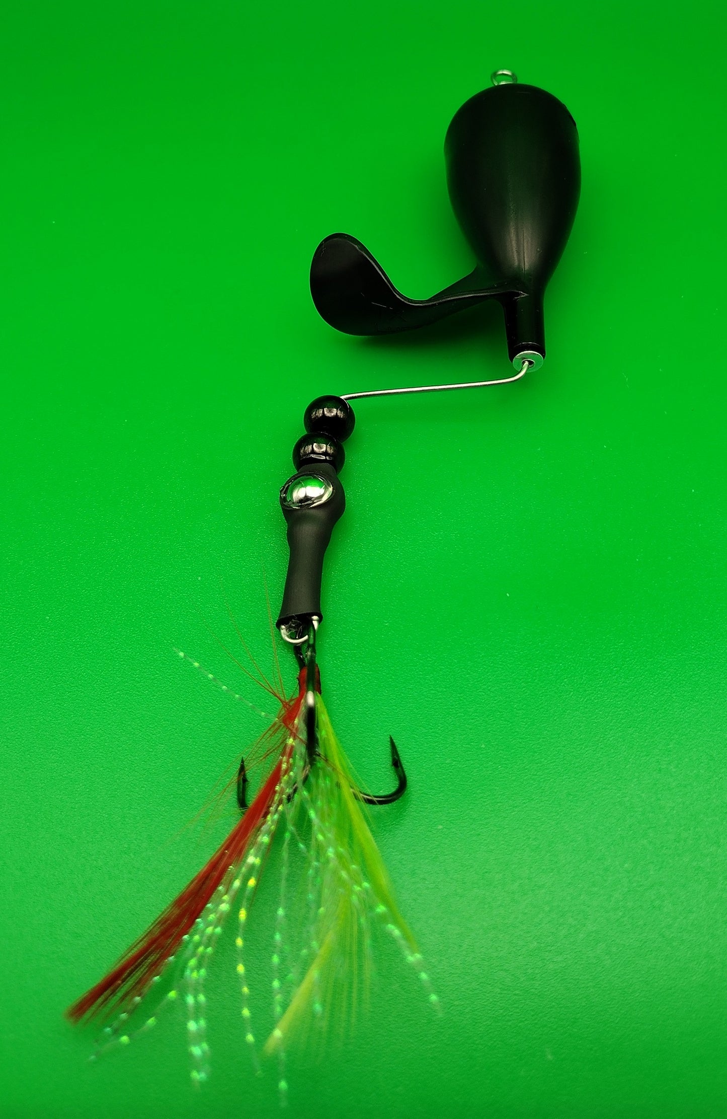 TX10-Offset Topwater Lure Black - Open Water