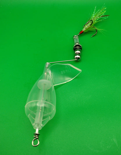 TX10-Offset Topwater Lure Clear - Openwater