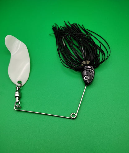 Black R Bone Blade Spinner Bait