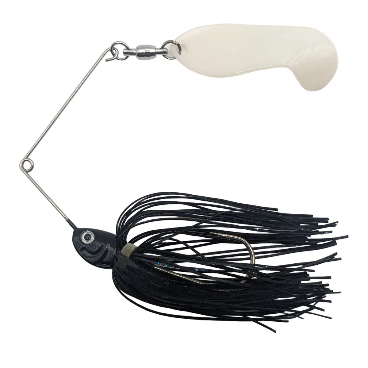 TX Lures Spinner Bait Black R Bone Blade
