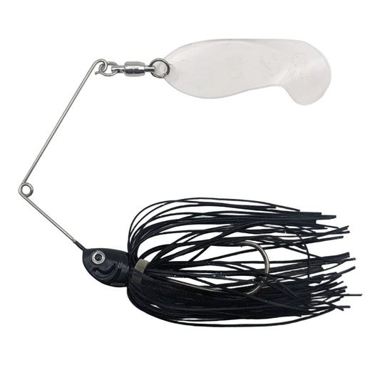TX Lures Spinner Bait Black R Clear Blade