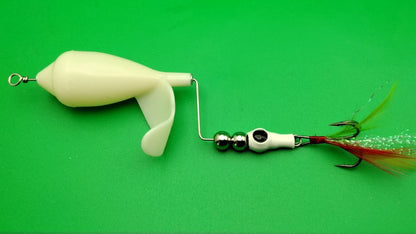 TX10 Offset Top Water Lure Bone Treble Hook
