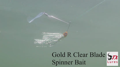 Gold R Clear Blade Spinner Bait
